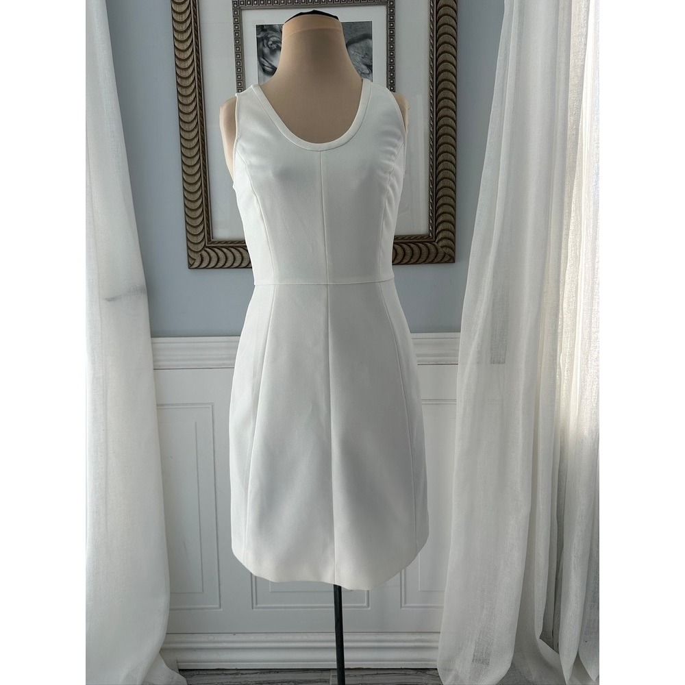 J.Crew‎ Graduation Mini Dress Fit and Flare Seamed Crepe Minimalist Dress 00